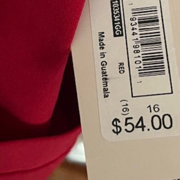 NEW 77 Park Red Sailor Pull On Pants Women’s Size 16 Trousers Wide Leg NWT - Picture 10 of 13